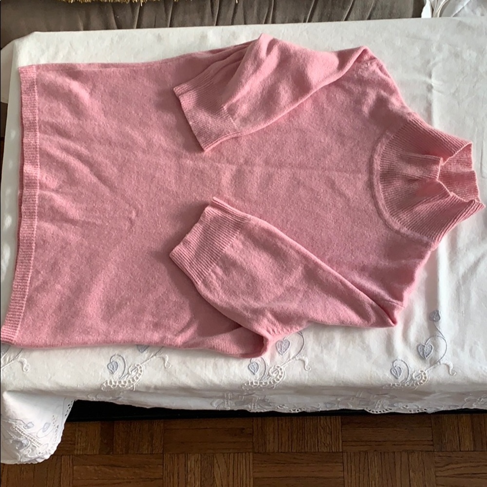 AnnTaylor pink cashmere sweater top XS